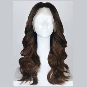 Chocolate Dream | Brunette Balayage Wavy Synthetic Lace Front Wig